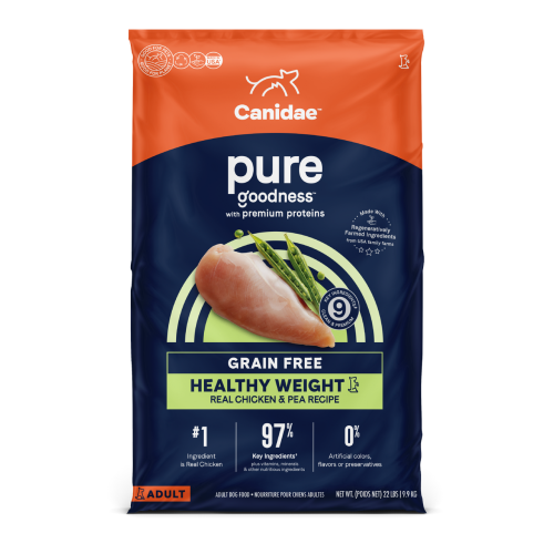 [斷貨中, 未有返貨日期] Canidae Dog PURE Grain Free Dry Dog Food for Weight Management with Chicken & Pea 無穀物體重控制配方 12lb (原價$625) (1809-C) (訂貨需時3-5天)